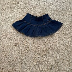 Dark Blue Denim Skirt